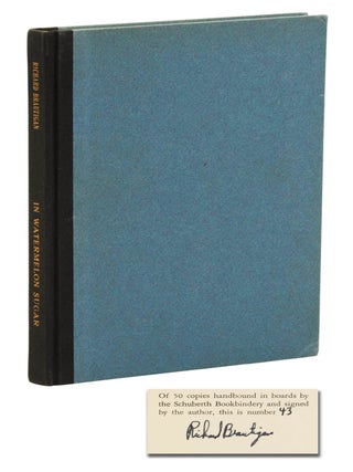 Item #140948812 In Watermelon Sugar. Richard Brautigan