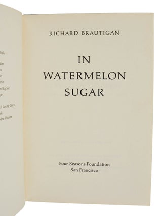 In Watermelon Sugar