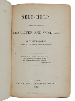 Self-Help; with Illustrations of Character and Conduct