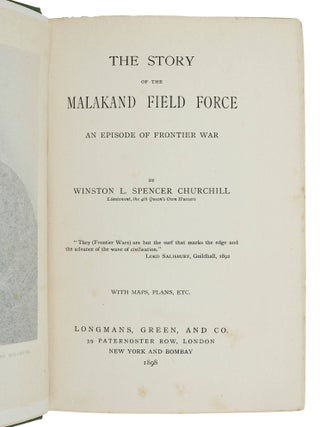 The Story of the Malakand Field Force: An Episode of Frontier War