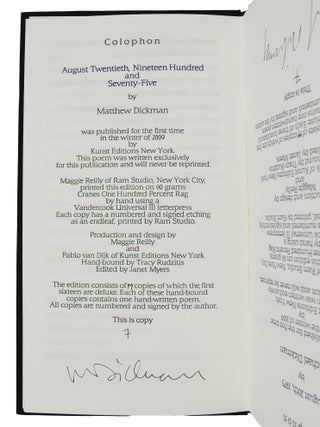 August Twentieth Nineteen Hundred and Seventy-Five / August 20, 1975