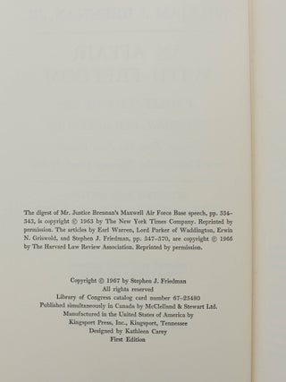 An Affair with Freedom: A Collection of His Opinions and Speeches Drawn from His First Decade as a United States Supreme Court Justice