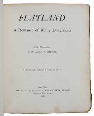 Flatland: A Romance of Many Dimensions