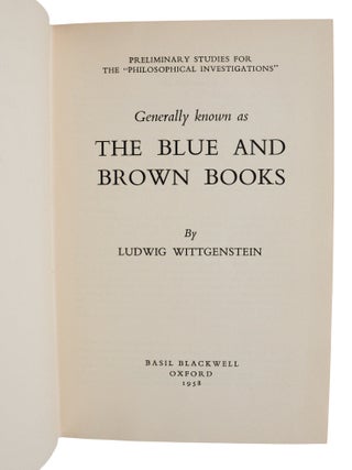 The Blue and Brown Books