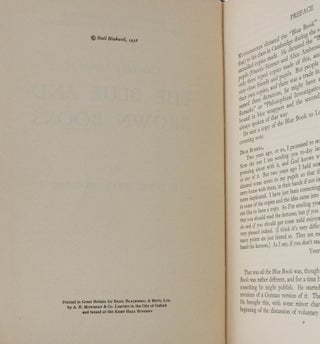 The Blue and Brown Books
