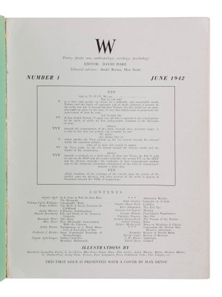 VVV: Poetry, Plastic Arts, Anthropology, Sociology, Psychology (Complete run)