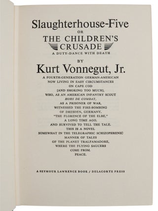 Slaughterhouse-Five: or, The Children's Crusade: A Duty-Dance with Death
