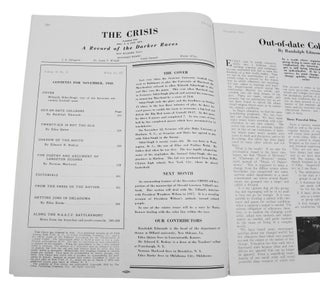 The Crisis: A Record of the Darker Races November 1938. Volume 45, No. 11. Whole Number 335.