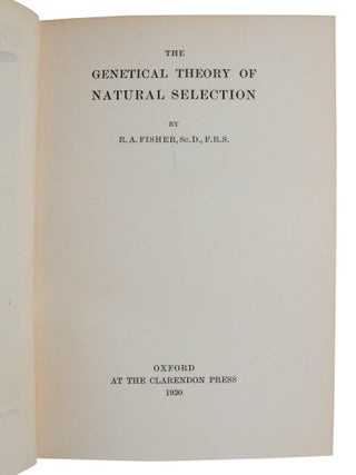 The Genetical Theory of Natural Selection