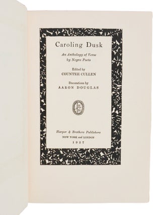 Caroling Dusk: An Anthology of Verse by Negro Poets