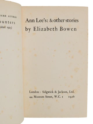 Ann Lee's: And Other Stories