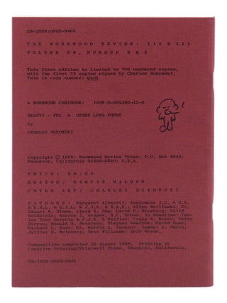 Beauti-ful & Other Long Poems (in) The Wormwood Review: 110 & 111 Volume 28, Number 2 & 3