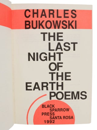 The Last Night of the Earth Poems