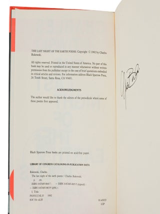 The Last Night of the Earth Poems