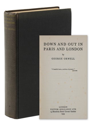 Item #140949320 Down and Out in Paris and London. George Orwell