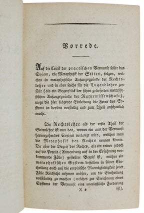 Die Metaphysik der Sitten: Metaphysische Anfangsgrunde der Rechtslehre; Metaphysische Anfangsgründe der Tugendlehre (Metaphysics of Morals)