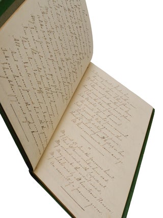Handwritten 19th century book of riddles, trifles, conundrums, and puzzles