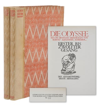 Item #140949387 Die Odyssee: Neu ins Deutsch Uebertragen von Rudolf Alexander Schroeder. Homer,...