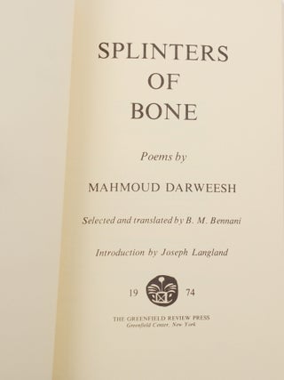 Splinters of Bone