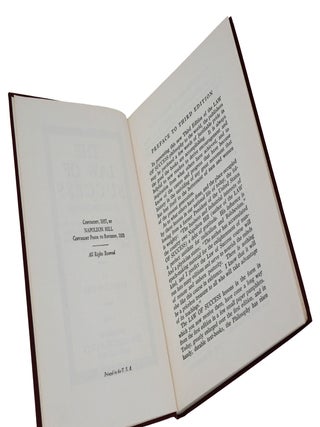 The Law of Success. In Sixteen Lessons. Teaching, for the First Time in the History of the World, the True Philosophy Upon Which All Personal Success is Built.