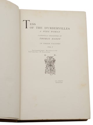 Tess of the d'Urbervilles: A Pure Woman Faithfully Presented