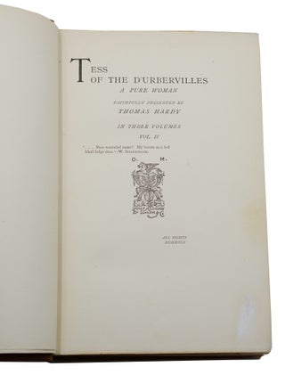 Tess of the d'Urbervilles: A Pure Woman Faithfully Presented