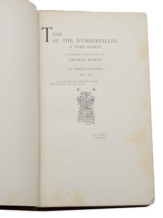 Tess of the d'Urbervilles: A Pure Woman Faithfully Presented