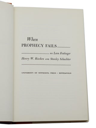 When Prophecy Fails