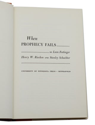 When Prophecy Fails