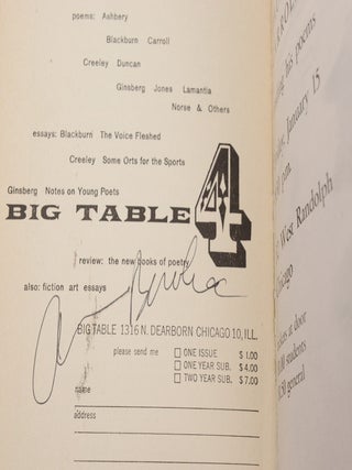 Big Table (Complete run signed by 18 contributors, many multiple times)