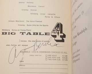 Big Table (Complete run signed by 18 contributors, many multiple times)