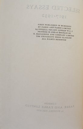 Selected Essays