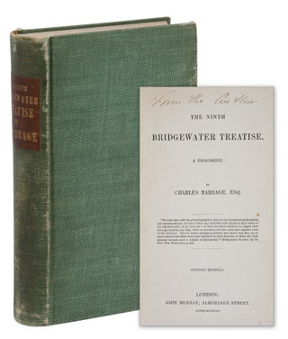 Item #140949611 The Ninth Bridgewater Treatise. A Fragment. Charles Babbage