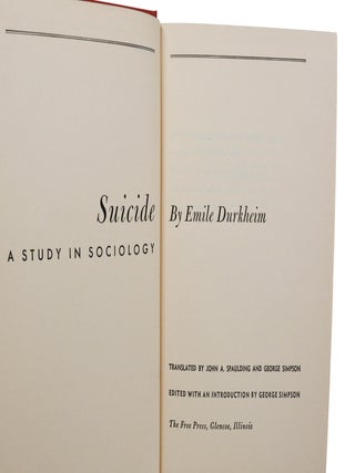 Suicide: A Study in Sociology
