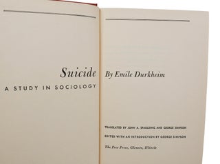 Suicide: A Study in Sociology