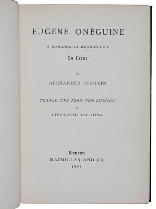 Eugene Oneguine (Eugene Onegin)