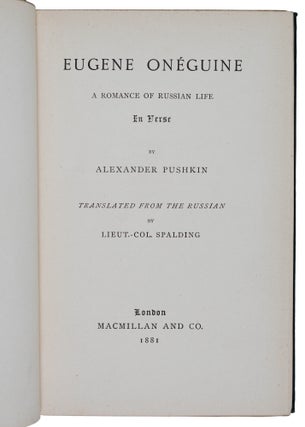Eugene Oneguine (Eugene Onegin)