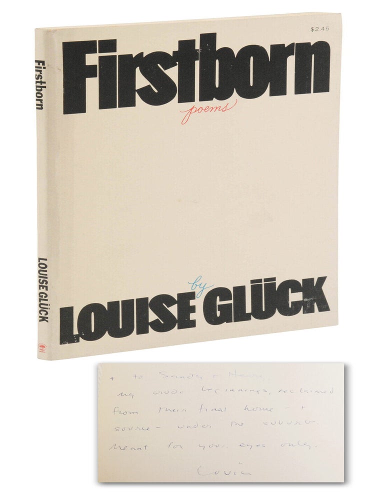 Item #140949674 Firstborn. Louise Gluck.