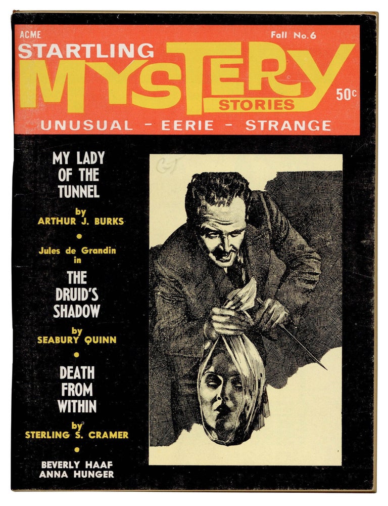 Item #140949678 The Glass Floor [in] Startling Mystery Stories, Fall No. 6. Stephen King, Virgil Finlay, Cover Artist.