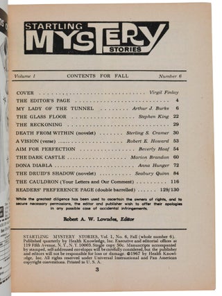 The Glass Floor [in] Startling Mystery Stories, Fall No. 6