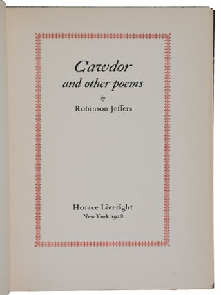 Cawdor and Other Poems
