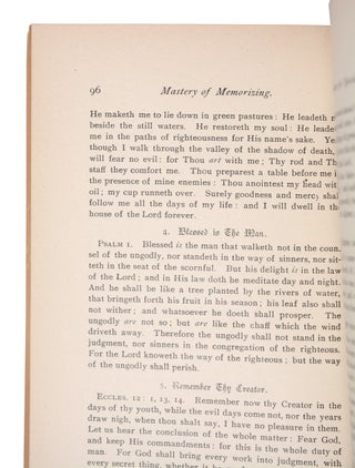 The Memory Library. Memory and Thought Series. Numbers 1-6.