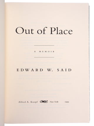 Out of Place: A Memoir