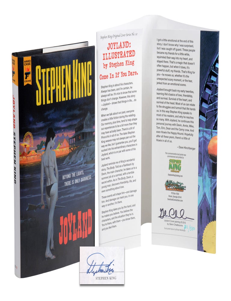 Item #140949875 Joyland. Stephen King, Robert McGinnis, Susan Hunt Yule, Cartographer.