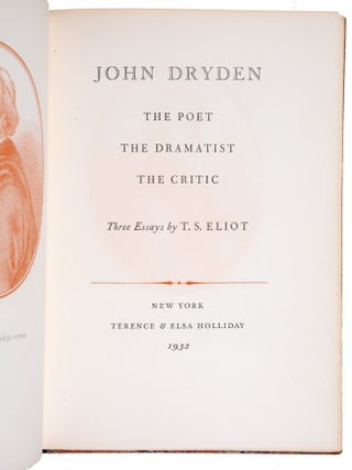 John Dryden: The Poet, The Dramatist, The Critic