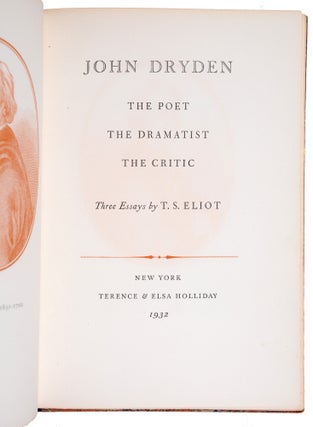 John Dryden: The Poet, The Dramatist, The Critic