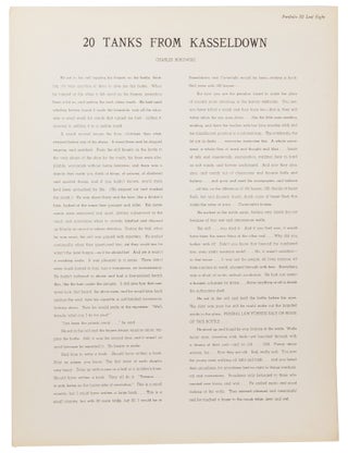 "20 Tanks from Kasseldown" in Portfolio: An Intercontinental Quarterly Volume III, Spring 1946