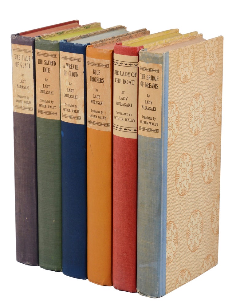 Item #140949993 The Tale of Genji series: The Tale of Genji; The Sacred Tree; A Wreath of Cloud; Blue Trousers; The Lady of the Boat; The Bridge of Dreams. Lady Murasaki, Arthur Waley, Shikibu Murasaki.
