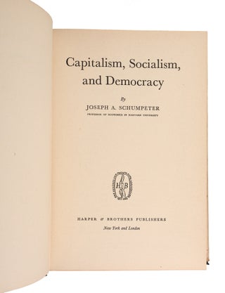 Capitalism Socialism and Democracy