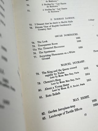The International Surrealist Exhibition. Thursday, June 11th to Saturday, July 4th, 1936.